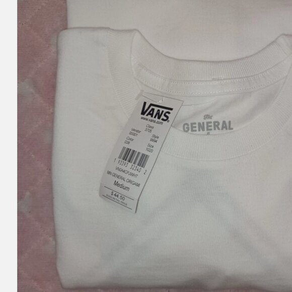 Vans The General Long Sleeve White Shirt Men’s Medium NWT - VN0ACJWHT - Picture 13 of 14